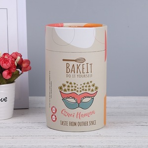Envase de Tubo de Papel de Grado Alimenticio, Lata de Papel Compuesto Ecológica y Duradera para Envasado de Frutos Secos, Alimentos Secos y Bocadillos - Product Image 1