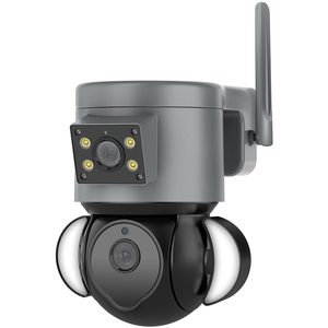 Caméra <span class=keywords><strong>de</strong></span> vidéosurveillance intelligente Wifi panoramique 4MP <span class=keywords><strong>2022</strong></span>, <span class=keywords><strong>Surveillance</strong></span> <span class=keywords><strong>de</strong></span> sécurité sans fil, double écran, liaison d'alarme, caméra PTZ Wifi - Product Image 1