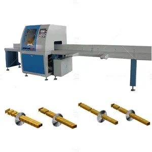Pallet Wood Crosscut Saw Wood Cross Cutting Machine CNC Panel Saw With 6 meters feeding table