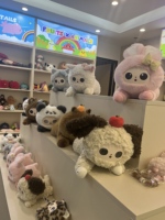 Jouets en peluche super doux avec yeux LED intelligents AI créatifs et mignons, doublure en maille, fonction de conversation, soulagement du stress, couleurs personnalisables