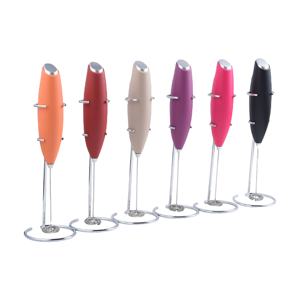 Pembuat busa susu listrik, alat kopi genggam dioperasikan dengan baterai kuat baja Mini - Product Image 3