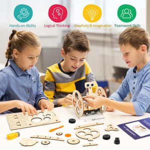 6 Trong <span class=keywords><strong>1</strong></span> STEM Khoa Học Bộ Dụng Cụ Gỗ Craft Kit Khoa Học 3D Câu Đố Dự Án Giáo Dục Craft Xây Dựng Đồ Chơi Giáng Sinh Quà Tặng Sinh Nhật - Product Image 4