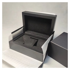 Luxury Matte <b>Black</b> Watch <b>Gift</b> <b>Box</b> With Gear Embossing Custom Logo Mechanical Watch Packaging <b>Box</b> - Product Image 4