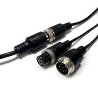 Cable de Adquisición de Datos de Aviación GX16 de 8 Pines, Impermeable, Multicanal, Cable de Señal Analógica para Medición Industrial