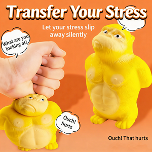 POWER <span class=keywords><strong>Mr</strong></span> Huang Gorilla Juguete de Descompresión, Juguetes Antiestrés para Apretar <span class=keywords><strong>Mr</strong></span> <span class=keywords><strong>Wang</strong></span>, para Adultos que no se Rinden, Muñecos para Niños Resistentes - Product Image 6