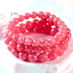 Pulseras de Rodocrosita de Alta Calidad con Rayas Rojas Argentinas en Venta - Product Image 6