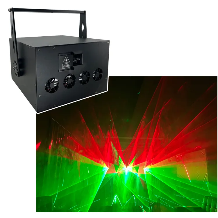 Beam Groene Laser 20W Groene Animatielaser Voor Podiumverlichting Lasershow