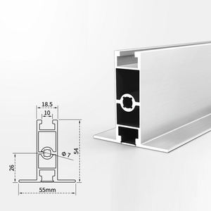 Matériaux de construction en alliage d'aluminium série 6063-T : Poutre de suspension électrophoretique pour salle blanche électronique - Product Image 4