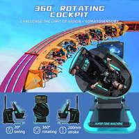 Nuevo Simulador de Vuelo VR de 360 Grados con Silla VR de Rotación 720 y Juegos de Realidad Virtual 9D