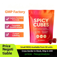 Gummies OEM personnalisées aux cubes épicés de Lignosus – Complément alimentaire à base de plantes pour le soutien respiratoire et immunitaire – Vente en gros de cubes gommeux épicés aux herbes