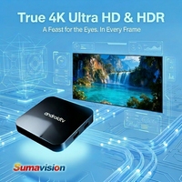 Reproductor Multimedia de Entretenimiento 4GB+16GB 2026 Android 15 14 TV Box STB Quad Core 4K HDR/H265 BT Control por Voz Remoto WIFI6 ATV OTT