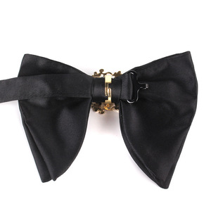 Pajaritas de boda para hombre al por mayor, pajaritas negras con nudo de mariposa grande a la moda para hombre, corbatas de diamantes de lujo, accesorio para traje de <span class=keywords><strong>matrimonio</strong></span> - Product Image 4