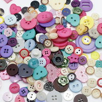 Botones artesanales de resina de varios tamaños, aproximadamente 100 Uds. Para coser manualidades DIY, botón Manual para niños, pintura de colores mezclados