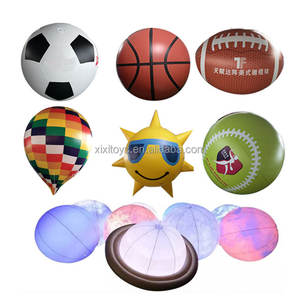 Ballons gonflables de boules oculaires d'éclairage de LED RVB de la publicité personnalisée 1m Dia, sphères gonflables d'hélium pour le défilé d'événement - Product Image 1