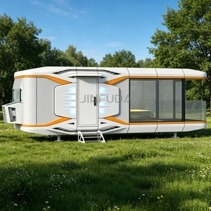 Cabina Prefabbricata Stile Apple con Area Living Aperta e Finestre Panoramiche per Soggiorni Familiari - Product Image 2
