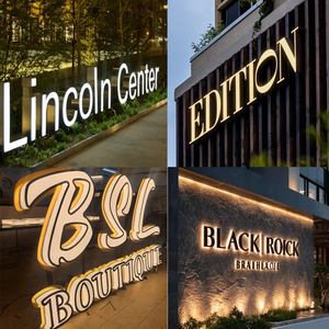 Enseigne lumineuse LED personnalisée pour toit, logo, lettres lumineuses haut de gamme, extérieur, haute résistance pour immeuble de grande hauteur, <span class=keywords><strong>gratte</strong></span>-<span class=keywords><strong>ciel</strong></span> commercial - Product Image 2