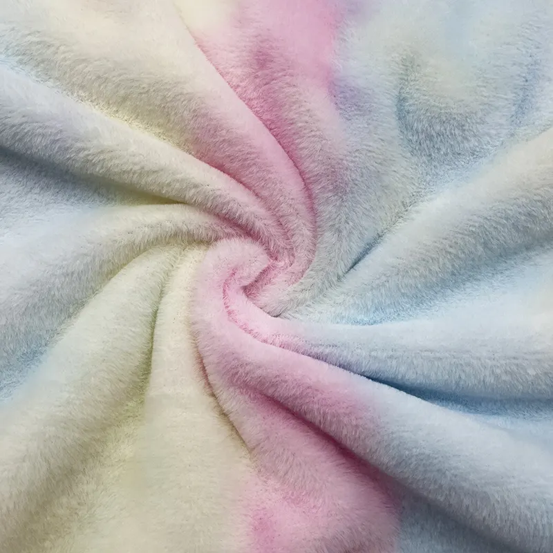 2023 горячая распродажа высокое качество кроличий волос 100% полиэстер искусственный мех ткань для одежды