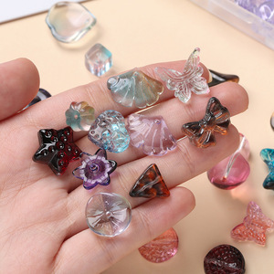 Assortiment de perles en verre mélangées pour la fabrication de bijoux, accessoires pour cheveux, bracelets, chaînes de téléphone AC4540 - Product Image 3