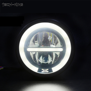 TECH-KING Electric Bicycle Motorcycle Headlights Retro Modification <strong>LED</strong> 6.5inch 12V-48V Daytime Running Aperture Headlights - Product Image 3