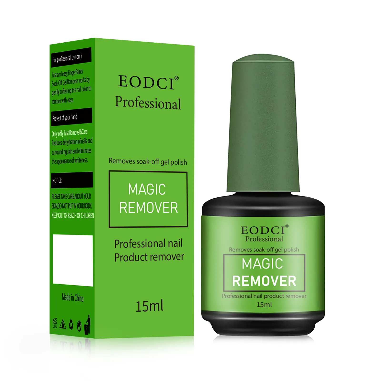 15ml เมจิกเล็บ Remover เจลมืออาชีพ Remover แช่ปิดเจลโปแลนด์ Magic Remover