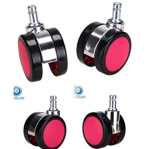 Roulettes pivotantes haute performance Wall Scroll 60 mm, tige 11*22 mm, pour chaises de bureau, meubles d'école et de salon, 52 mm - Product Image 2
