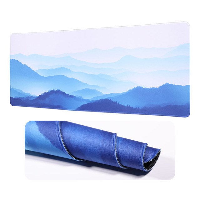 Factory Custom XXL XL Large Mouse Pad Waterproof Non-Slip Nature Rubber with Stitched Edge Rectangular Gaming Desk Mat