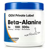 Poudre de bêta-alanine en marque privée OEM, sans saveur, pour adultes, nutrition sportive, complément pré/post-entraînement, non destiné aux femmes enceintes
