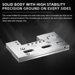 고정 범위 160mm KV660-3D-160 와이어 EDM 가공용 고정밀 클램핑 150 mm 스테인리스 스틸 바이스 - Product Image 2