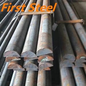 قائمة أسعار قضبان الفولاذ نصف الدائرية ASTM A36 <span class=keywords><strong>St37</strong></span> بقطر 50 مم و60 مم، نوع SS400 S235 - Product Image 5