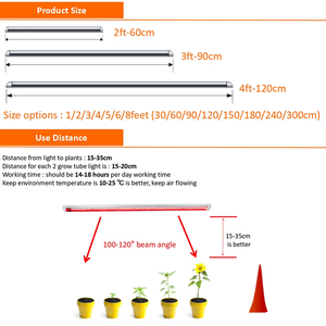 7 السحر دروبشيبينغ 4FT 20W الطيف الأحمر العميق النقي 660 نانومتر تكميلي أدى النمو من أجل الدفيئة المزهرة الفاكهة - Product Image 4