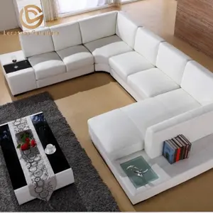 Alta qualidade multi-funcional couro sofá lazer canto combinação sofá com grande armazenamento