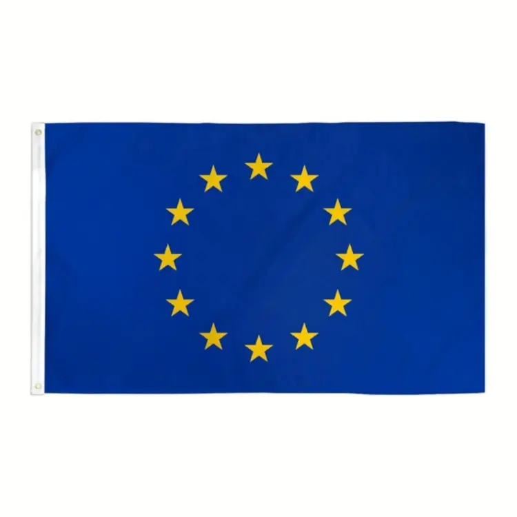 Wholesale pole size country flags 3x5ft 100% polyester cheap national European union flags