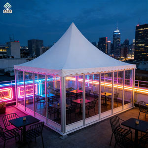 Tente de réception en PVC de haute qualité pour événements, mariages, salons professionnels, pagode extérieure, <span class=keywords><strong>barnum</strong></span>, tente de mariage, 3x3m, 4x4m, 5x5m - Product Image 5