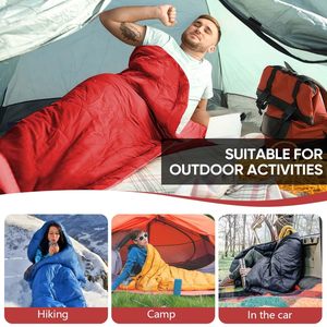 Saco de Dormir Portátil para Acampar al por Mayor, para Adultos, Grueso y Cálido, de Tela de Poliéster, Diseño de Sobre, Características para Primavera y Otoño - Product Image 2