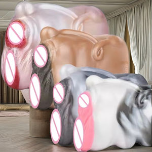 Оптовые поставки: Двухканальные мужские мастурбаторы из ТПЭ с вибрацией, дизайн «летающая чашка», для анального и вагинального использования - Product Image 3