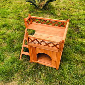 SDD001 Casas de mascotas personalizadas Muebles Cama de madera Casa de madera de lujo para mascotas Gato Perro Casa de madera maciza para perros Interior - Product Image 2