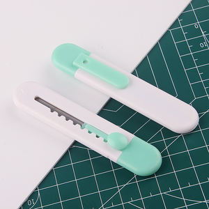 थोक मिनी कला चाकू 9 मिमी चौड़ाई स्टेनलेस स्टील ब्लेड डिय यूटिलिटी कटर चिकनी स्लाइडिंग फैक्टरी प्रत्यक्ष बिक्री ओम अनुकूलन - Product Image 2