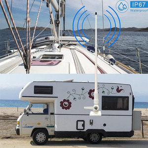 Antenne marine <span class=keywords><strong>VHF</strong></span> Radio 156-163MHz Antennes de bateau avec cliquet réglable en nylon PL259 18ft RG58 pour <span class=keywords><strong>Horizon</strong></span> Icom Cobra Uniden - Product Image 4