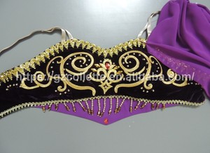 Performance de <span class=keywords><strong>danse</strong></span> Porter du velours rose Ventre indien Style arabe Costume Danzante <span class=keywords><strong>Maya</strong></span> <span class=keywords><strong>Danse</strong></span> arabe Tribal Ventre Costumes - Product Image 5