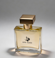 Vente en gros d'usine, flacon de parfum carré, flacon de parfum rectangulaire, 30 ml