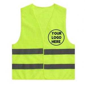 Chaleco de Seguridad Reflectante Amarillo Personalizado de Alta Visibilidad para Maratones Benéficos, Voluntarios y Regalos Promocionales - Product Image 2