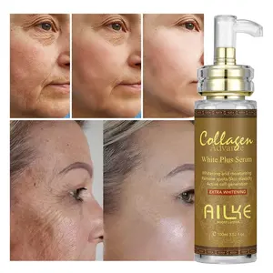 Ailke Formule parfaite Beauté Hydratant Acide kojique Collagène Soins de la peau Visage Anti-âge Sérum blanchissant