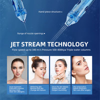 Appareil de peeling à jet d'oxygène sans aiguille, machine de mésothérapie à haute pression pour l'hydratation et le blanchiment de la peau