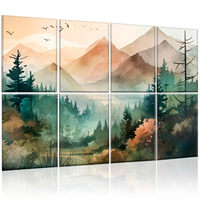 Peinture sur toile personnalisée peinte à la main en polyester, décoration murale insonorisante, décoration d'appartement, panneau acoustique en polyester