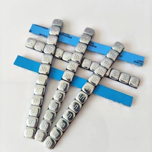 Outils de réparation de pneus, autocollants adhésifs noirs et gris, revêtement en zinc, <span class=keywords><strong>poids</strong></span> d'équilibrage pour roues de <span class=keywords><strong>moto</strong></span> - Product Image 4