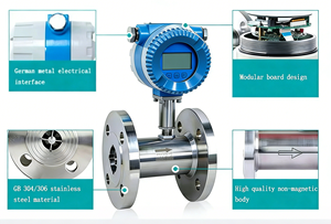 Medidor de Flujo de Turbina Digital RS485 con Pantalla LCD de 1 Pulgada, de Acero Inoxidable, OEM, para Alcohol, Diésel, Gasolina, Aceite Comestible - Product Image 4