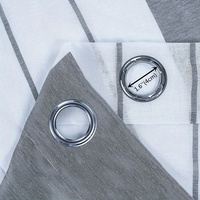 Rideau en gaze douce à rayures bicolores haute transparence, service de personnalisation, rideaux durables coupe-vent pour la décoration intérieure