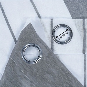Rideau en gaze douce à rayures bicolores haute transparence, service de personnalisation, rideaux durables coupe-vent pour la décoration intérieure - Product Image 4