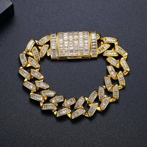 LUOTEEMI Fashion High Luxury Hip Hop a maglie cubiche a maglie cubiche Zirconia da uomo gioielli di moda <span class=keywords><strong>bracciale</strong></span> - Product Image 5