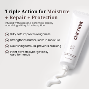 Crème Mains Hydratante Profonde Aux Extraits Naturels De Plantes Pour Peaux Sèches Craquelées Réparatrice Soin Nourrissant - Product Image 3